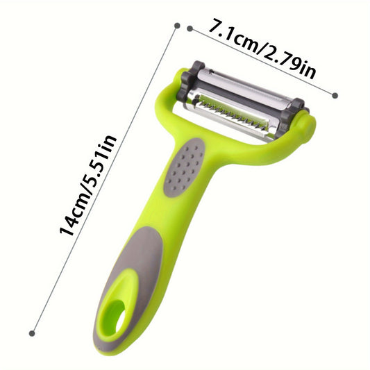 3-in-1 Peeler, Paring Knife & Grater – Compact Multi-Use Kitchen Tool