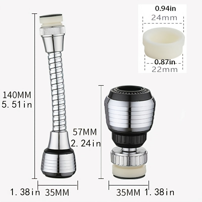 360 Rotatable Faucet Extender with Adjustable Spray Modes