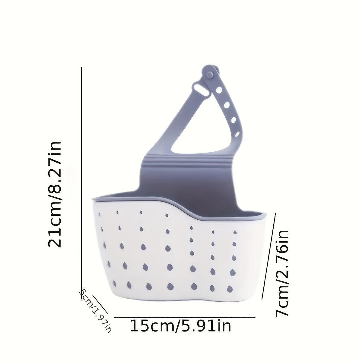 Multi-Functional Hanging Sink Organizer – Draining Basket for Sponges, Utensils & Produce