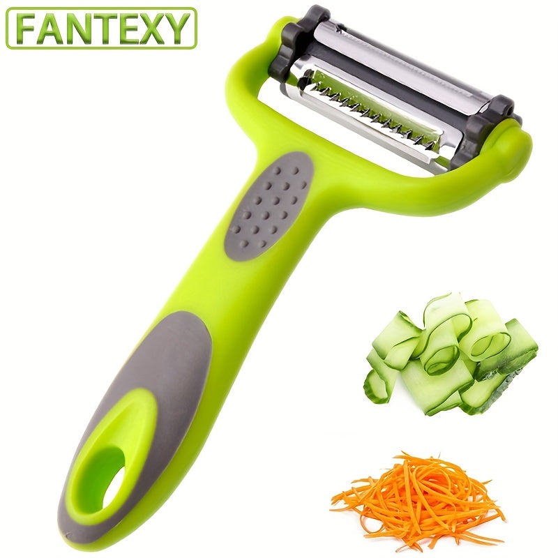 3-in-1 Peeler, Paring Knife & Grater – Compact Multi-Use Kitchen Tool