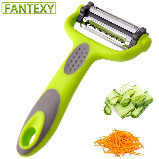 3-in-1 Peeler, Paring Knife & Grater – Compact Multi-Use Kitchen Tool