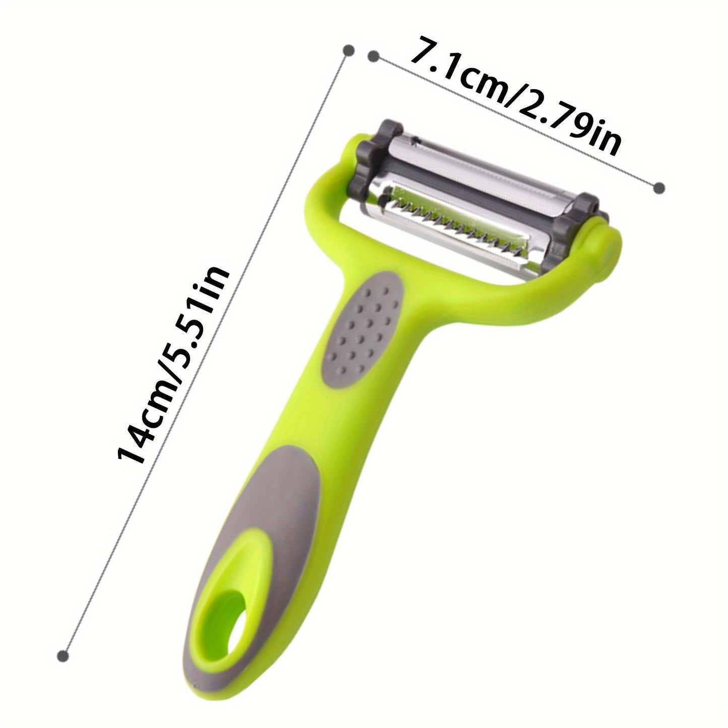 3-in-1 Peeler, Paring Knife & Grater – Compact Multi-Use Kitchen Tool